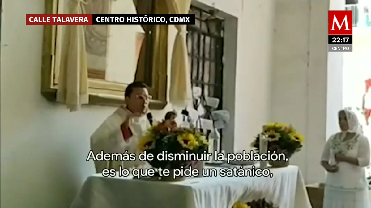 Sacerdote aseguró a los fieles que la pandemia es falsa y forma parte de un ritual satánico