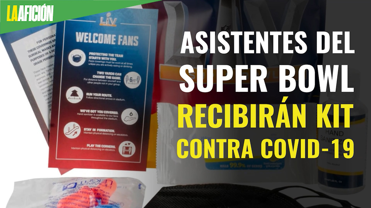 Aficionados que asistirán al Super Bowl recibirán paquete contra covid-19