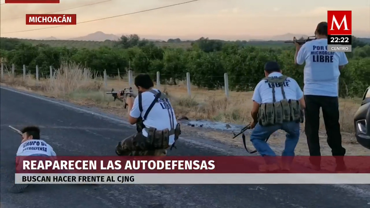 Autodefensas en Michoacán reaparecen para enfrentar al CJNG
