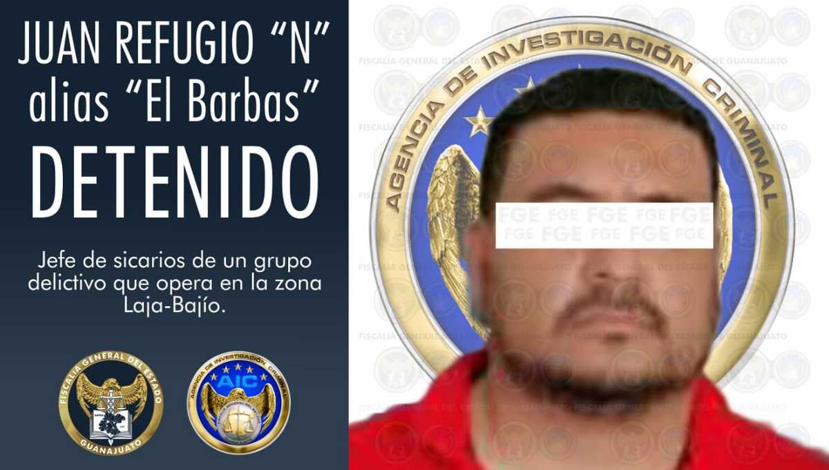 Capturan a 'El Barbas', jefe de sicarios del CSRL en Michoacán