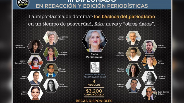 Fundación Elena Poniatowska Amor impartirá diplomado en redacción y edición