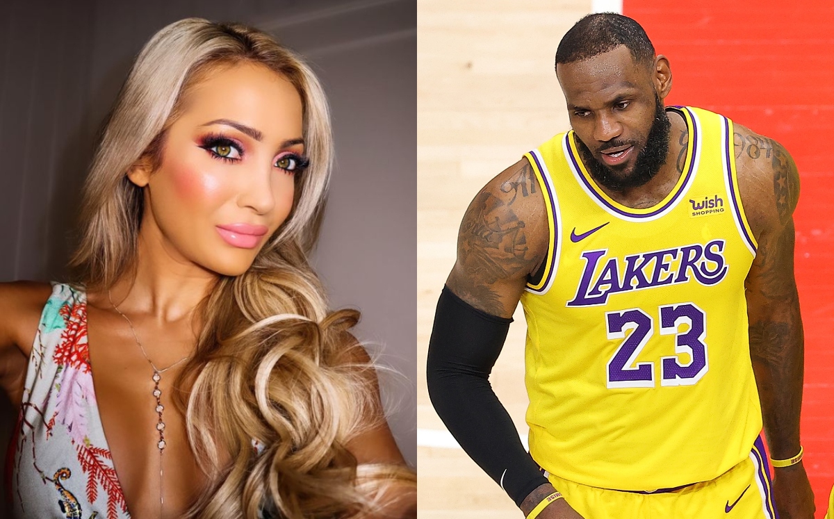 Juliana Carlos, fan expulsada por pelear con LeBron James (Instagram @julianaacarlos / AFP)