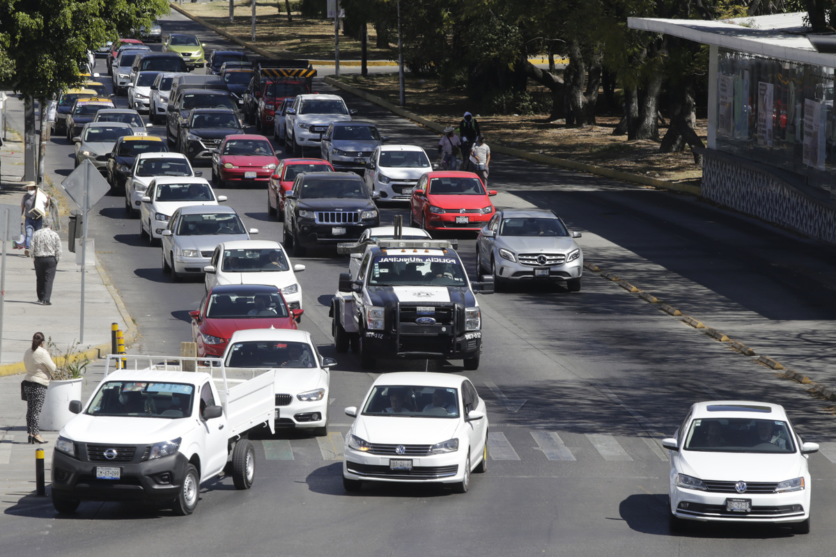 Movilidad en diferentes puntos de la ciudad de Puebla. (Agencia Enfoque)