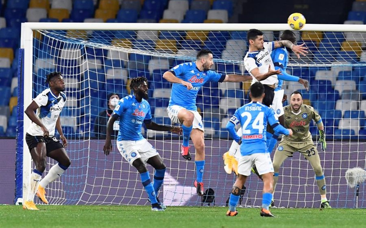 Napoli empató 0-0 contra el Atalanta en la Copa de Italia (EFE)