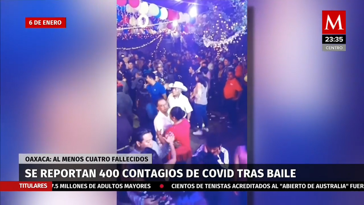Alcalde reporta al menos 400 contagios de covid tras baile masivo en Oaxaca