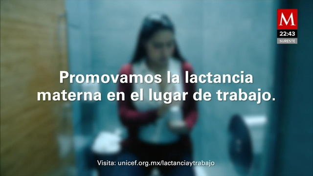 "¿Te gustaría preparar tu comida en el baño?" Unicef busca promover lactancia en trabajos