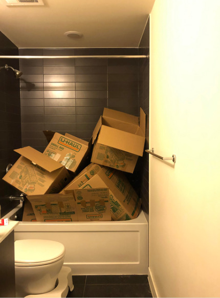 Encuentra al gatito en el baño. (Reddit).