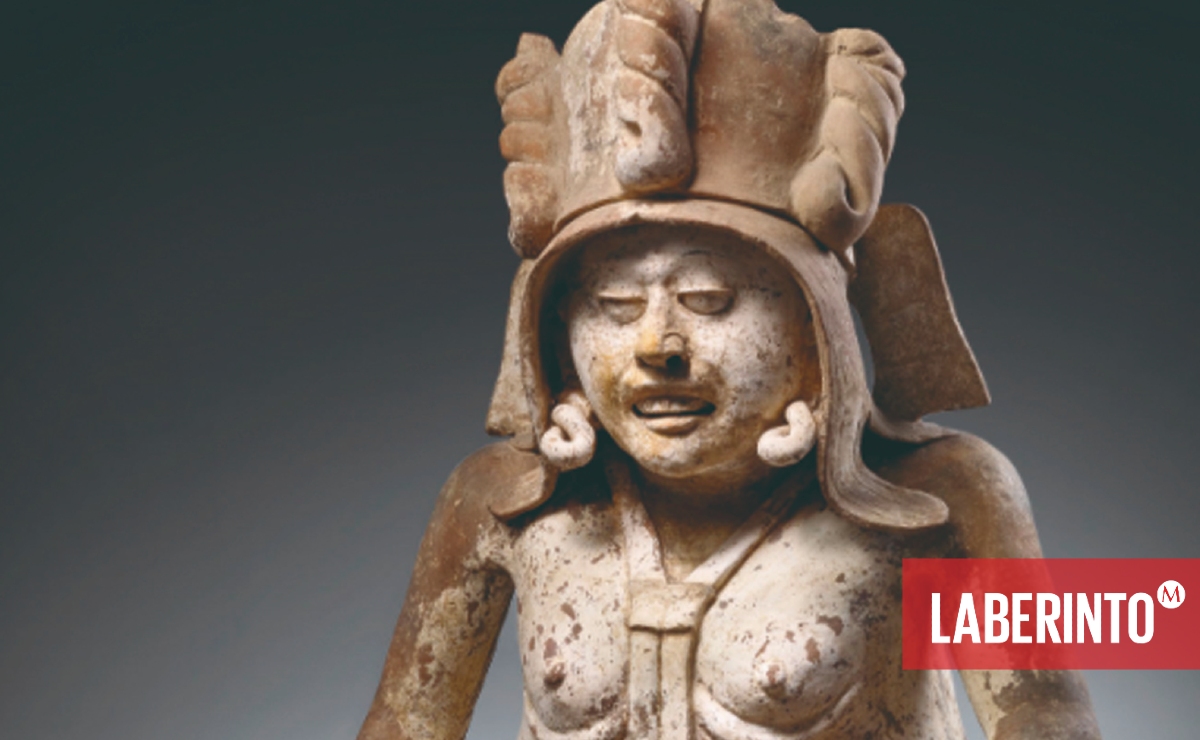 Estatua de la divinidad Cihuateotl, de Veracruz. (Cortesía)