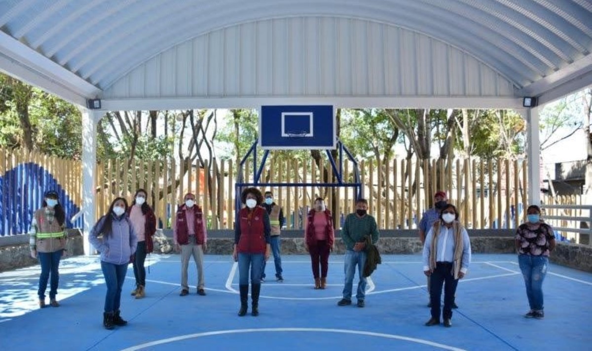 La alcaldesa de Tlalpan inauguró el deportivo. | Especial