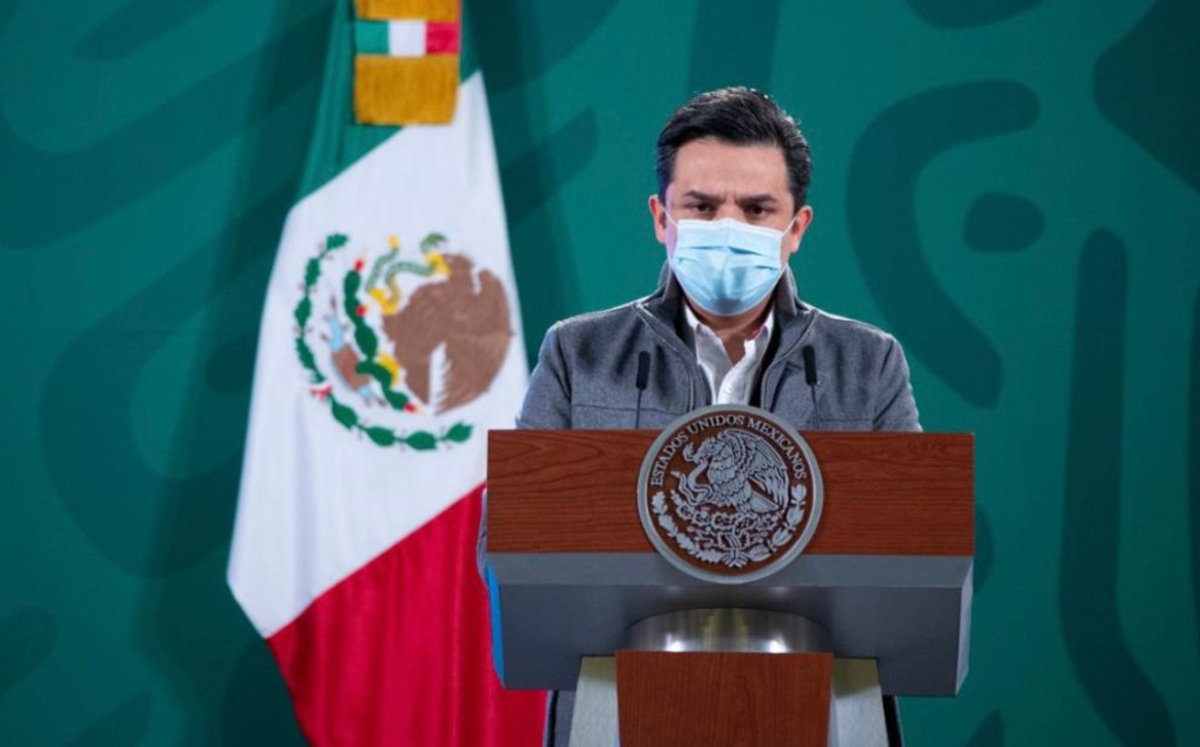 Zoé Robledo, director del IMSS, en La Mañanera. (Cortesía)