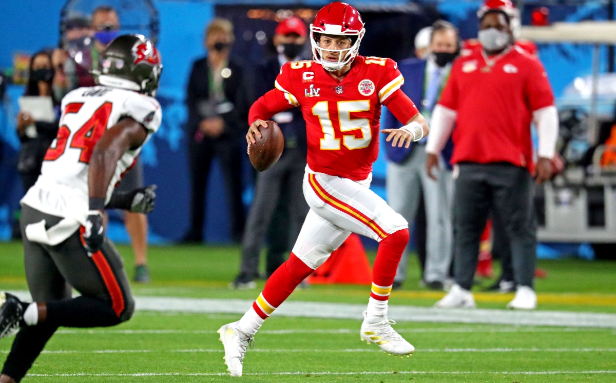 Patrick Mahomes durante el Super Bowl LV (Reuters)