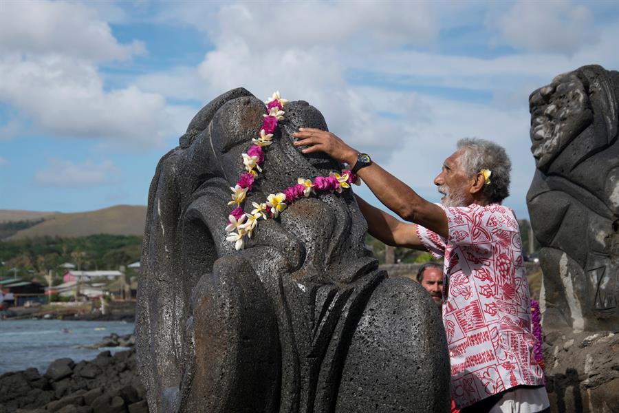 La Isla de Pascua no ha tenido contagios desde que inició la pandemia en 2019. (EFE)
