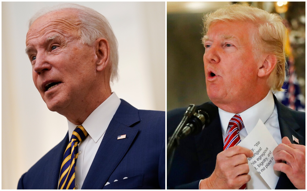 Joe Biden no estará completamente al tanto del juicio político contra Trump. (AP / Archivo)