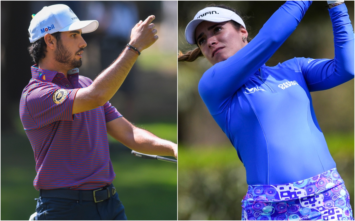 Abraham Ancer y Gaby López, golfistas mexicanos (Imago7)