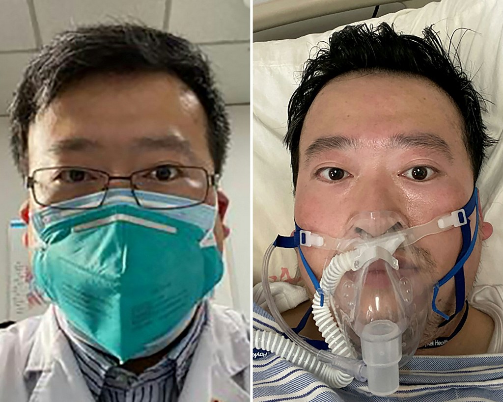 Li Wenliang llegó a ser reprendido por la policía en China por masificar "rumores" cuando comenzó el coronavirus. | AFP