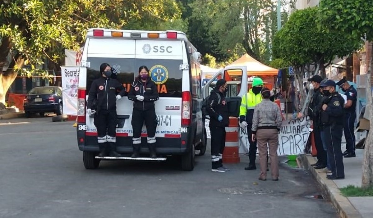 La mujer en labor de parto fue atendida por personal médico de la Segob. | César Velázquez