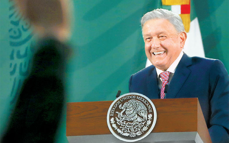 El Presidente volvió después de dos semanas en cuarentena por covid. (Marco Ugarte/AP)