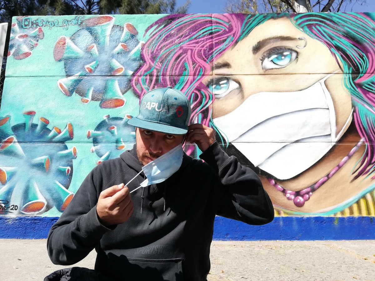 En Irapuato crean mural para concientizar sobre el covid-19