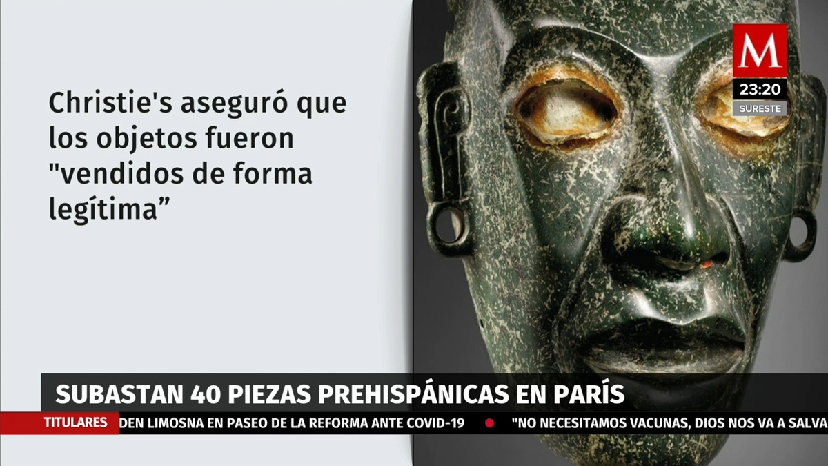 Los exhortos de México no frenaron la subasta de arte prehispánico en París