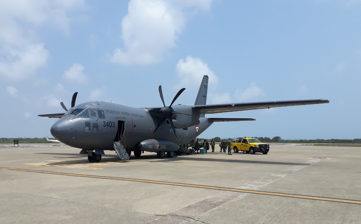 Fuerza Aérea Mexicana en Tampico. (Noel Vergara)