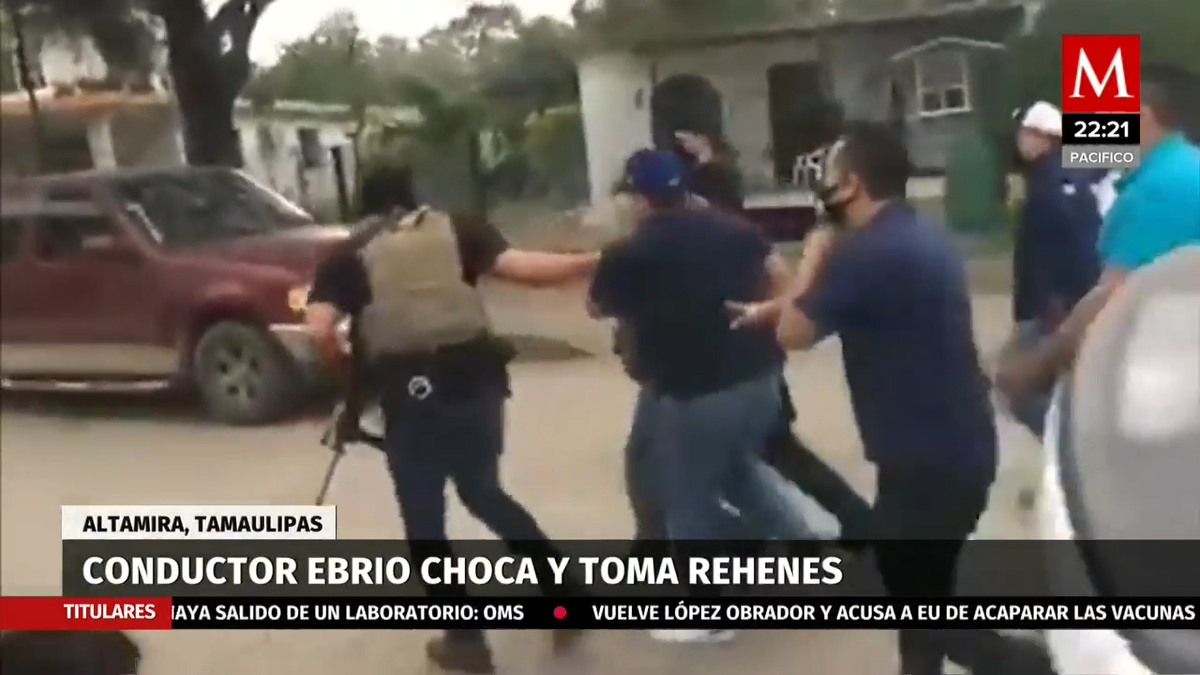 Hombre chocó, apuñaló y secuestró; casi es linchado en Altamira