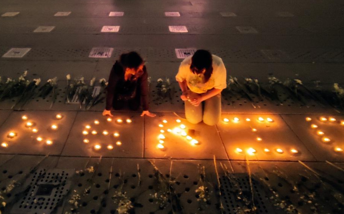 En el Monumento a la Revolución fue instalado un altar en honor a la joven. (Especial)