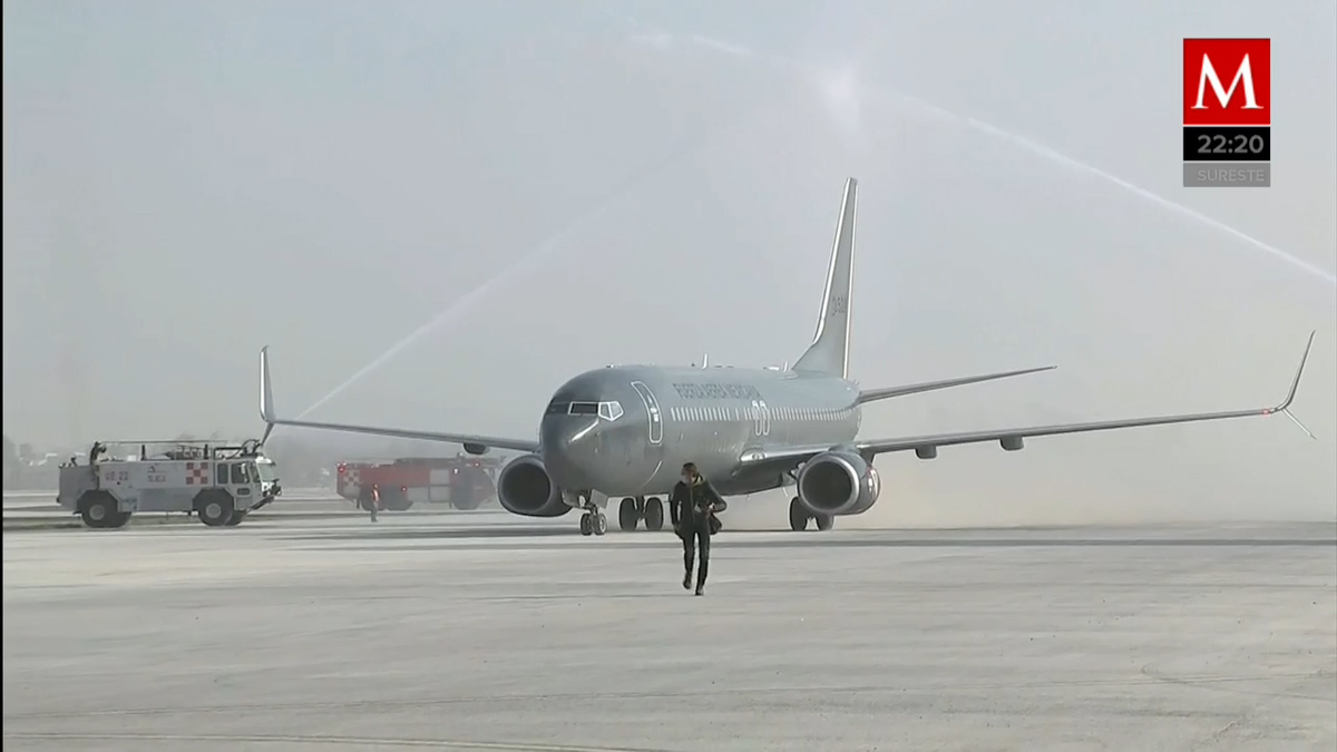 ¡Sin pasajeros ni maletas! Así fue la inauguración de la base aérea en Santa Lucía