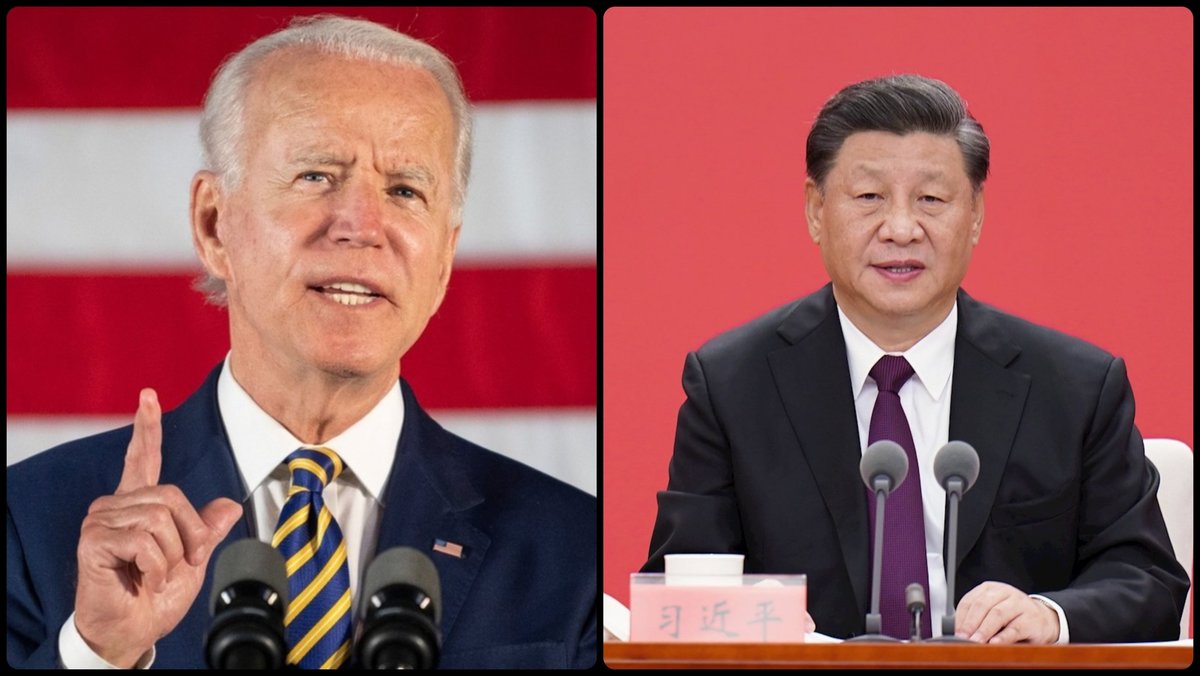 El presidente de los Estados Unidos, Joe Biden, y el presidente chino, Xi Jinping. (Especial)