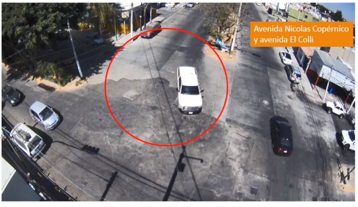Camioneta de balacera en Zapopan escapa por Nicolas Copérnico y El Colli (Cortesía)