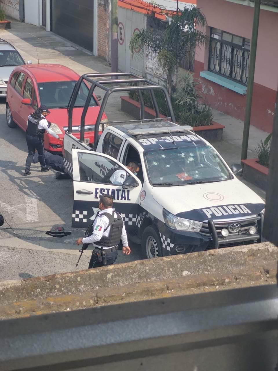 Se desplegó una fuerte movilización de las fuerzas de seguridad, por aire y tierra, a fin de ubicar a los agresores. (Isabel Zamudio)