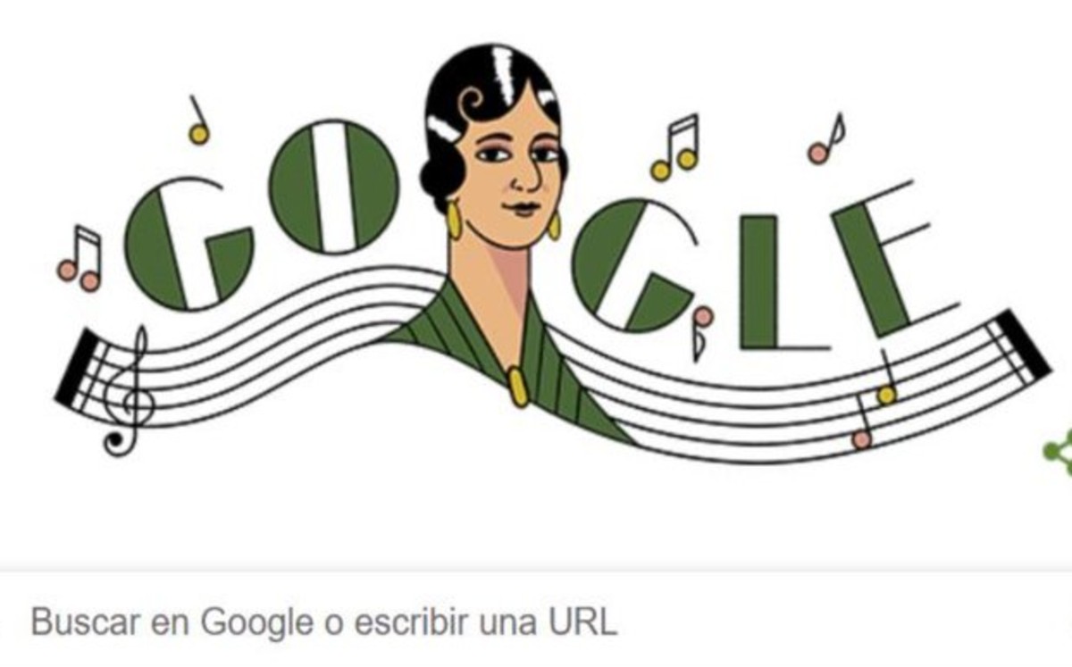 María Grever canciones. Doodle Google 11 febrero 2021. (Google)