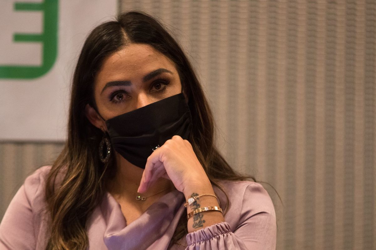 La diputada Alessandra Rojo de la Vega presentó la iniciativa 18-XXI al congreso capitalino. (Cuartoscuro)