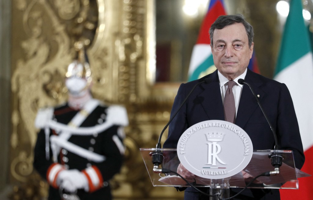 Mario Draghi se convirtió en el nuevo primer ministro de Italia. (AFP)