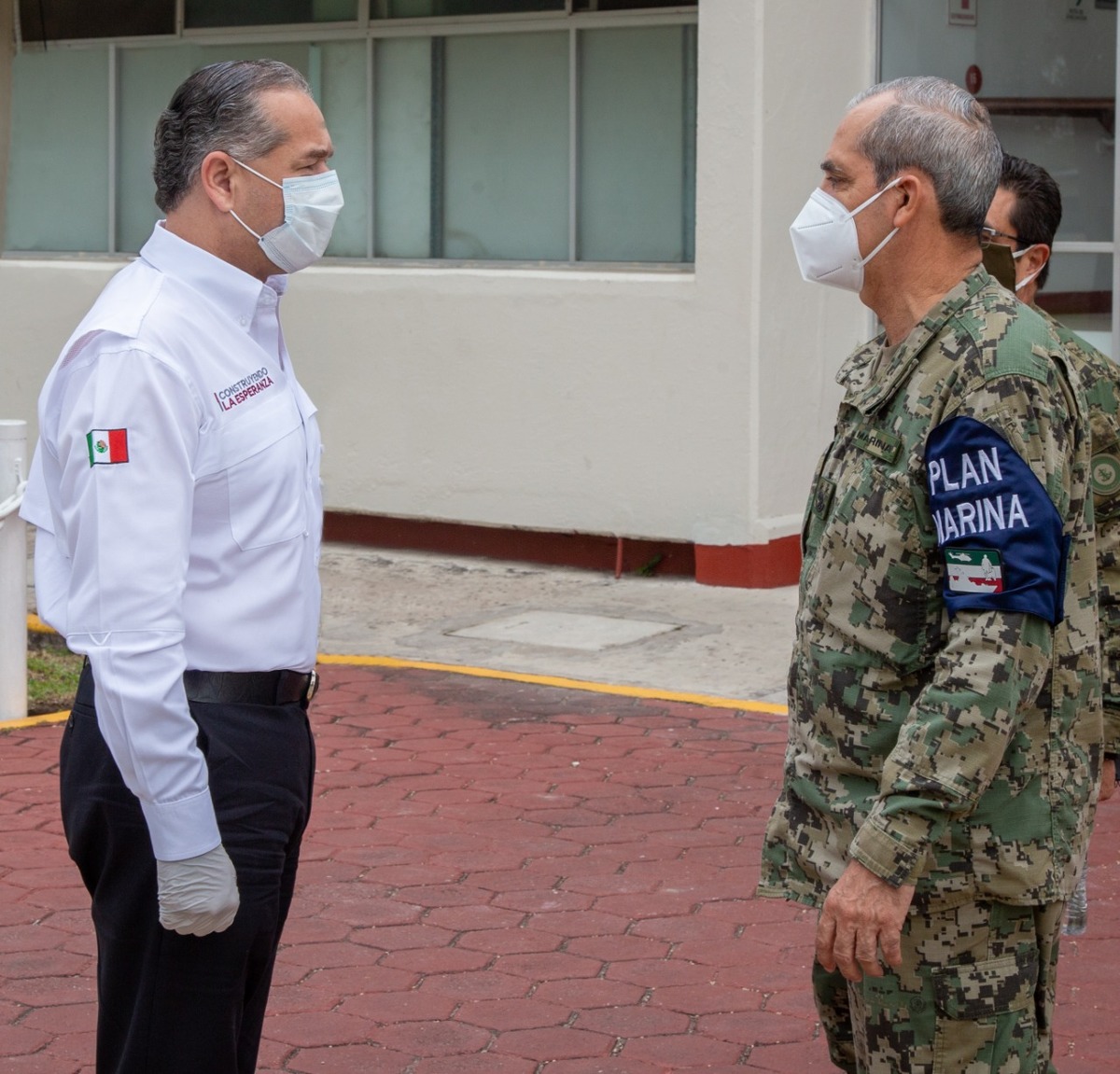 El munícipe maderense se reunió con el vicealmirante José Carlos Vera Vidal.