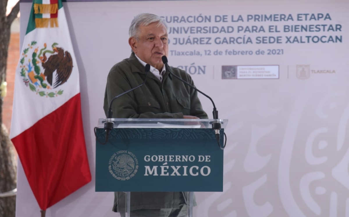 El presidente Andrés Manuel López Obrador en gira por Tlaxcala. (Juan Carlos Bautista)