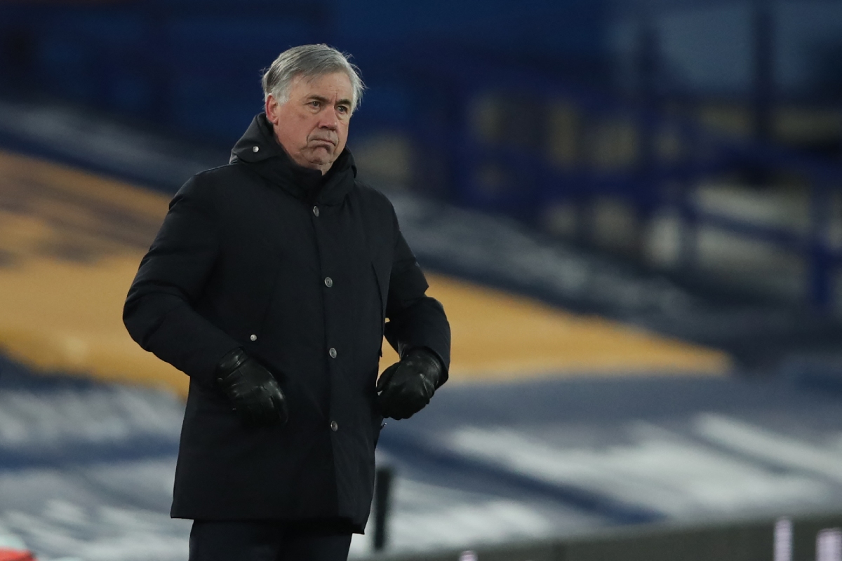 Carlo Ancelotti, entrenador del Everton (AFP)