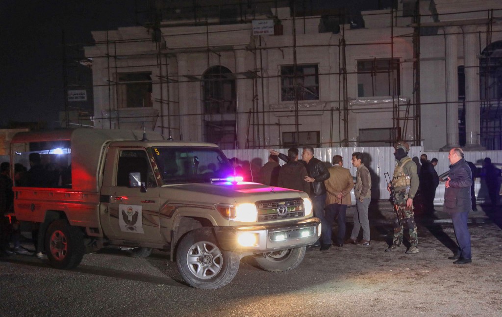 El ataque provocó que la población de Erbil saliera de sus hogares. (AFP)