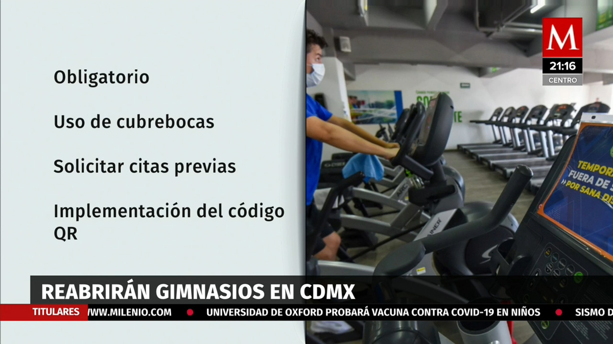 En CdMx, el martes retomarán actividades más de 2 mil gimnasios y clubes deportivos