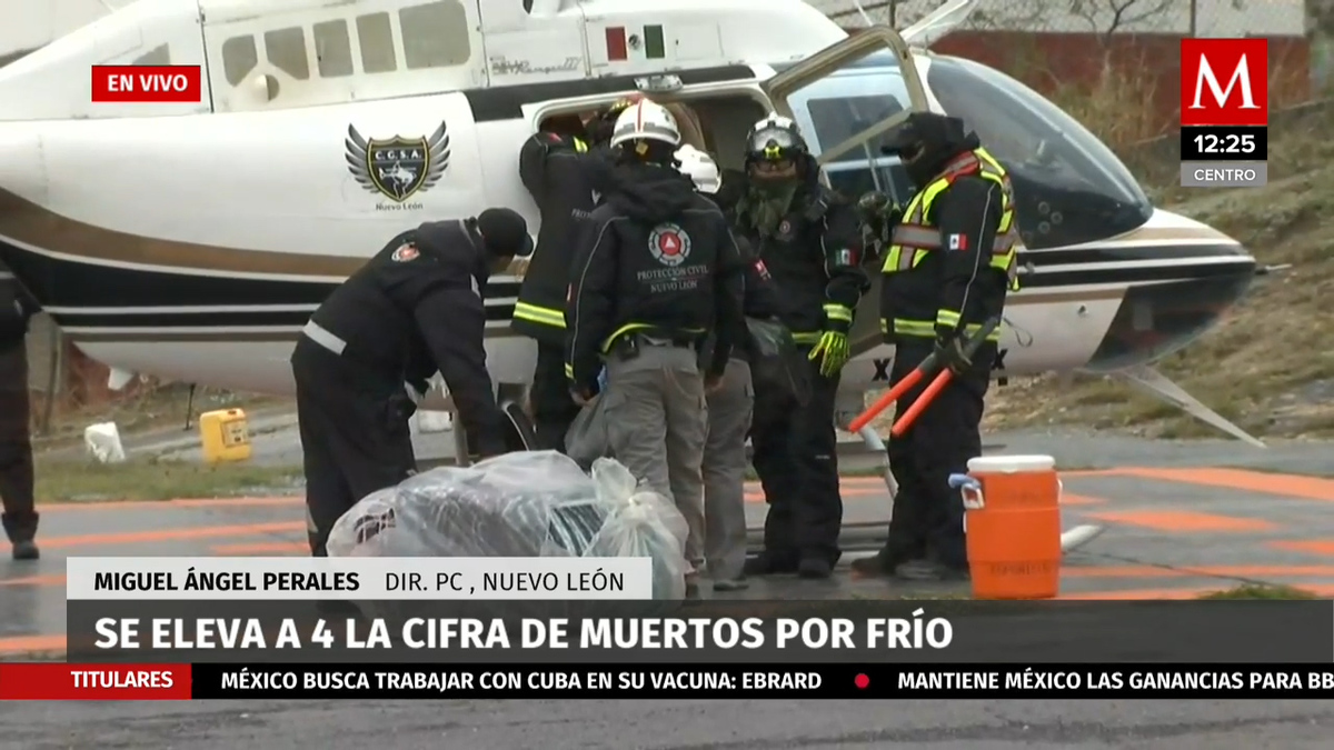 Continúan los operativos para retirar el hielo del pavimento en Nuevo León
