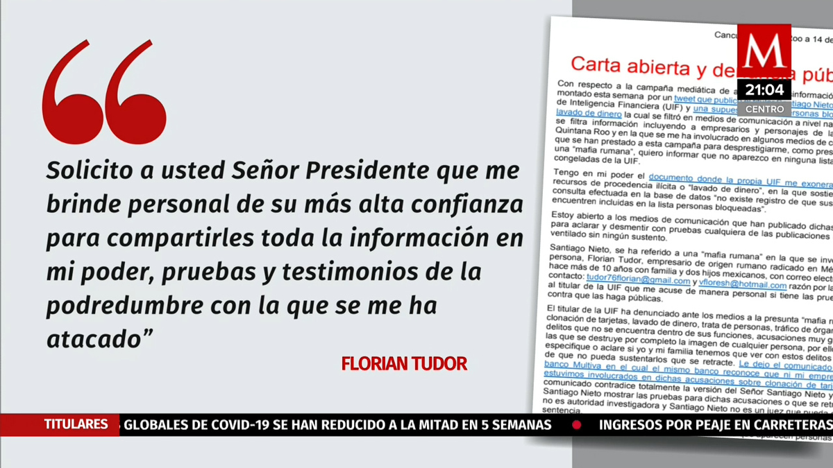 Florian Tudor asegura que no lidera mafia rumana y acusa montaje en su contra