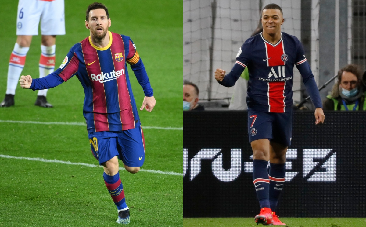 Lionel Messi y Kylian Mbappé (AFP / Reuters)