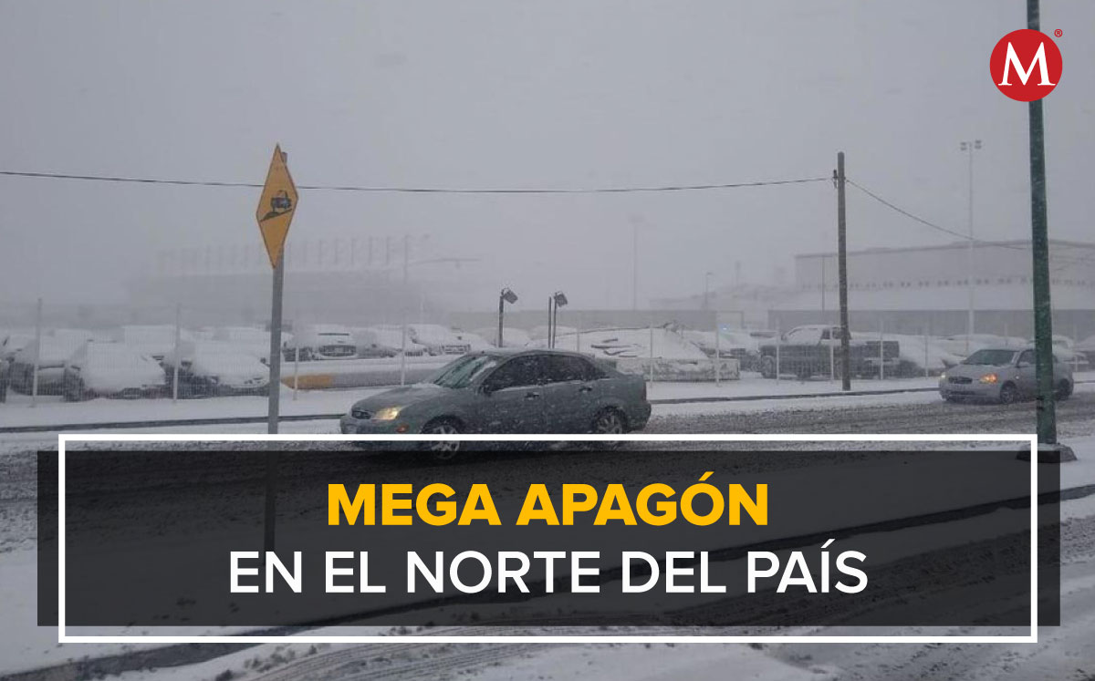 Se registra mega apagón en Monterrey y Chihuahua debido a las bajas temperaturas. Foto: Especial.