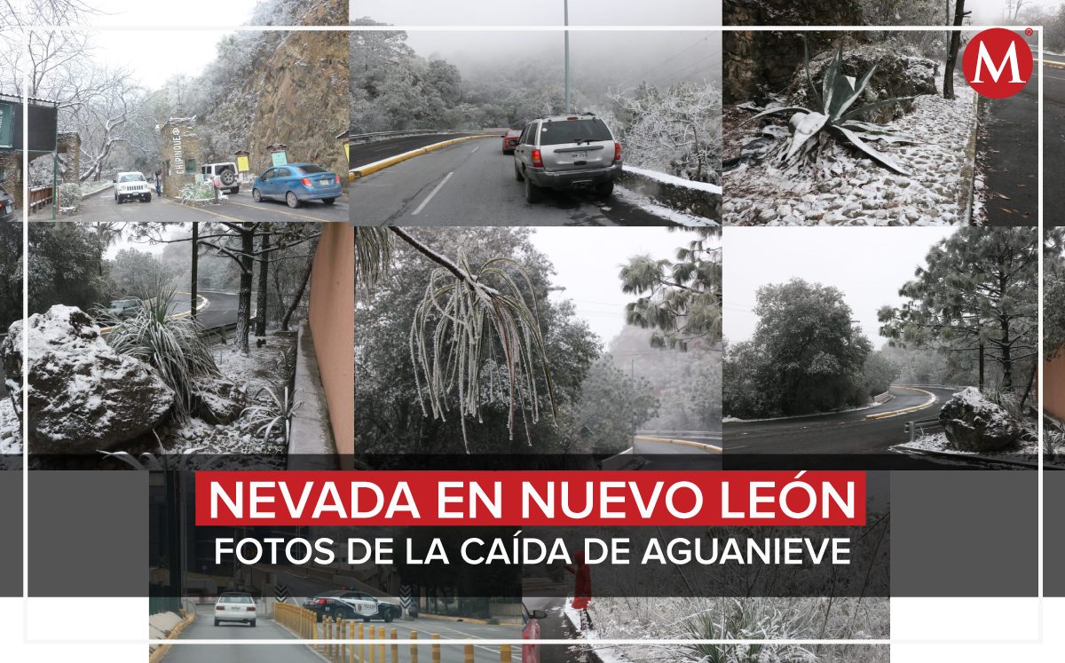 El Servicio Meteorológico Nacional pronostica que la caída de nieve continuará en Nuevo León, Coahuila y el norte de Tamaulipas.