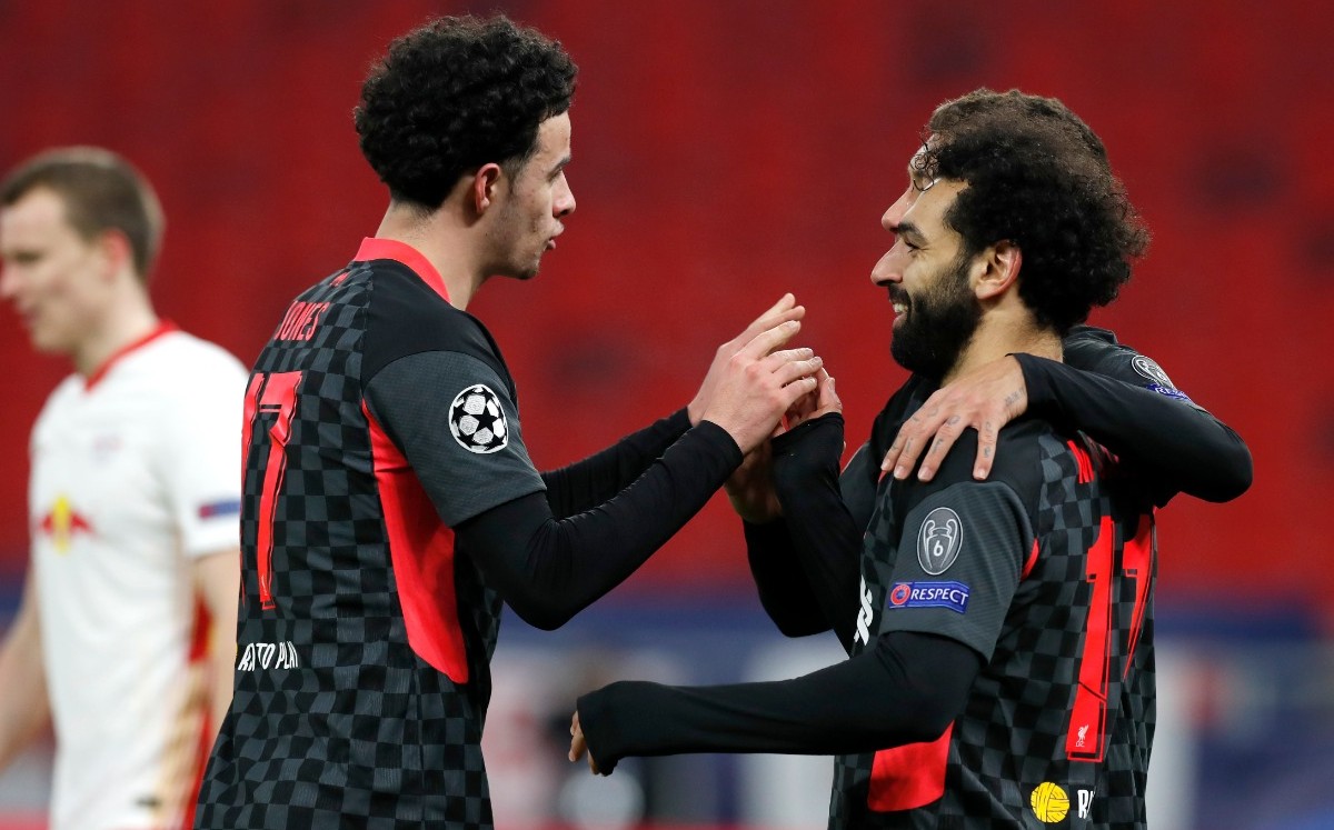 Liverpool da el primer golpe y vence al RB Leipzig en los octavos de final de Champions (AP)