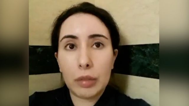 La princesa Latifa ha buscado salir del país en al menos dos ocasiones. | Captura video difundido por BBC