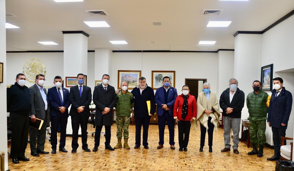 Se reúne gobernador de Guanajuato con gabinete de seguridad federal
