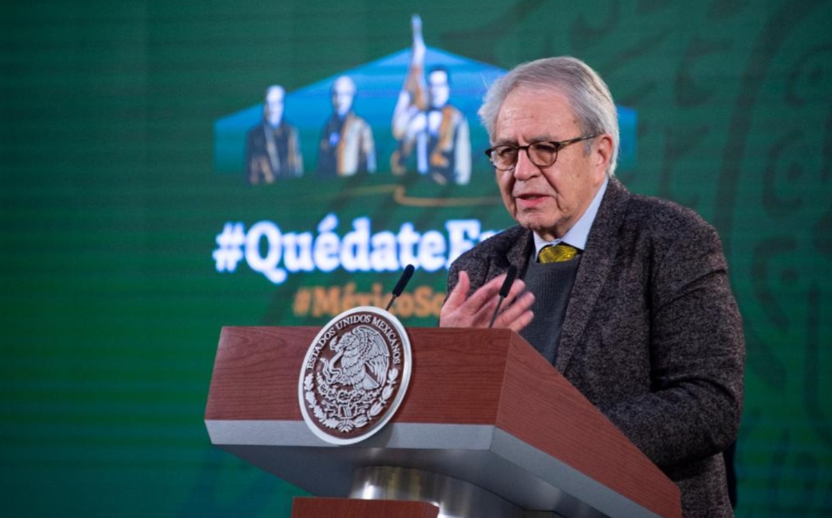 El secretario de Salud, Jorge Alcocer, en La Mañanera. (Cortesía)