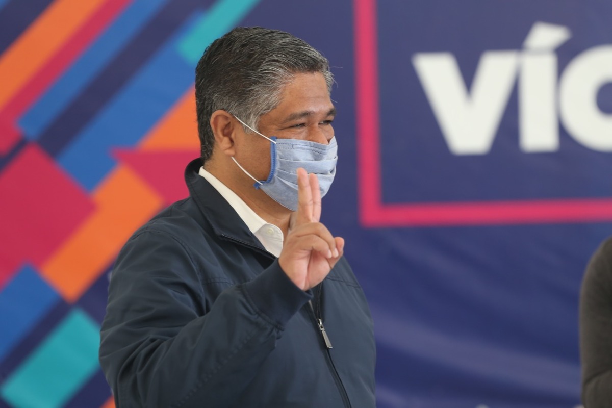Víctor Fuentes, ahora candidato a la alcaldía de Monterrey por la coalición Juntos Haremos Historia. Foto: Roberto Alanís.