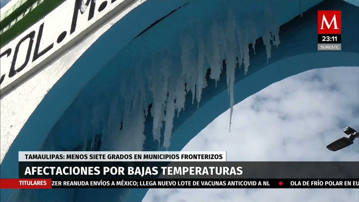 Seguirá el frío; pronostican temperaturas bajo cero para Tamaulipas