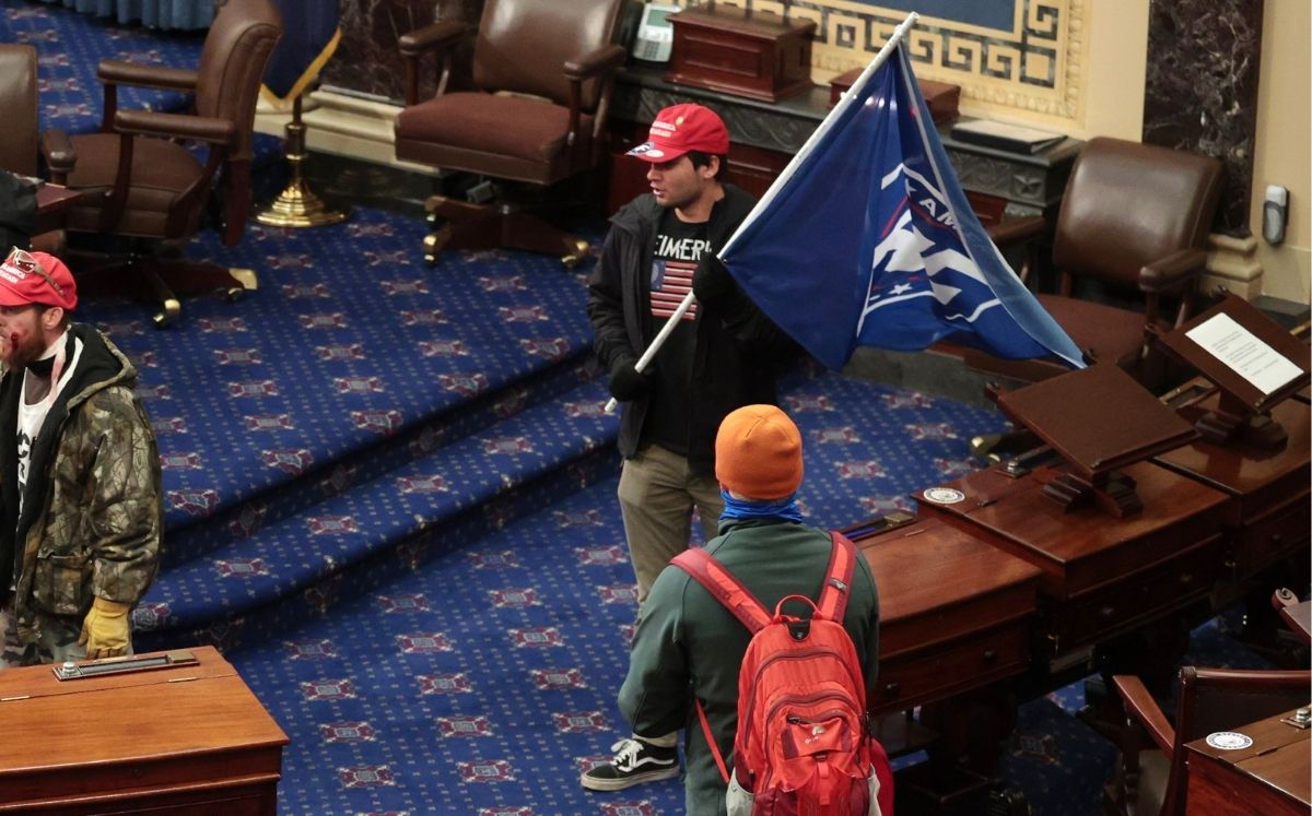 Alumno de UCLA arrestado por participar en protestas del Capitolio, Foto: Win McNamee/Getty Images